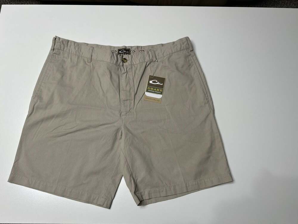 NWT Drake Clothing Company Canvas 9-inch Shorts in Khaki